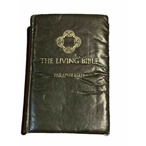The Living Bible Paraphrased 1971 VTG Tyndale House Padded Hardcover READ NOTES